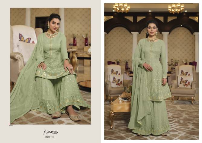 Ruby Vol 3 By Amyra Georgette Sharara Suits Catalog
